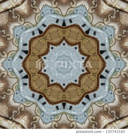 Mixed embroidery style design that combines traditional needlework from India, Pakistan, Turkey, Iran, and Africa, blending intricate stitches and cultural motifs into a unified textile design Mixed embroidery style design that combines traditional needlework from India, Pakistan, Turkey, Iran, and Africa, blending intricate stitches and cultural motifs into a unified textile design 135743183