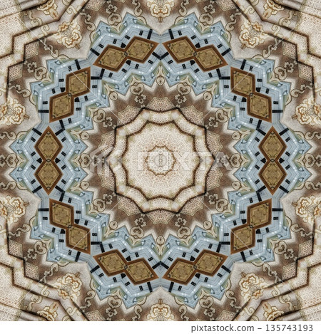 Mixed embroidery style design that combines traditional needlework from India, Pakistan, Turkey, Iran, and Africa, blending intricate stitches and cultural motifs into a unified textile design Mixed embroidery style design that combines traditional needlework from India, Pakistan, Turkey, Iran, and Africa, blending intricate stitches and cultural motifs into a unified textile design 135743193