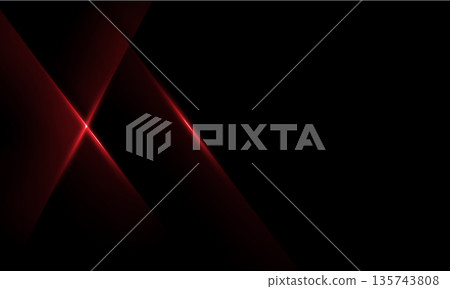 Abstract red metallic glossy light luxury elegant geometric on black background vector Abstract red metallic glossy light luxury elegant geometric on black background vector 135743808