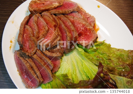 Simple, homemade seared beef Simple, homemade seared beef 135744018