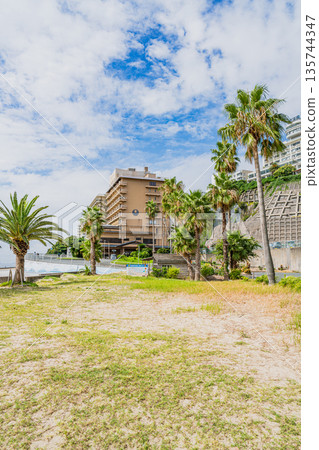 愛知縣蒲郡市西浦海灘週邊的景色 135744347