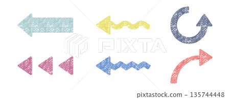 彩色模擬風格紋理箭頭 02 135744448