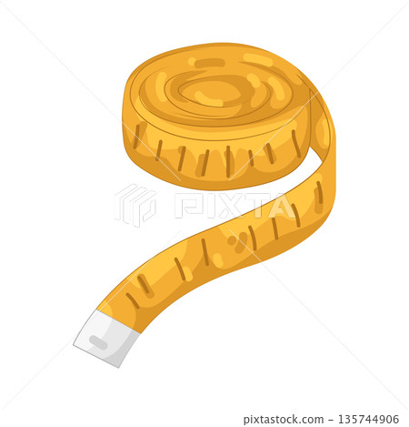 Illustration of Measuring tape Illustration of Measuring tape 135744906