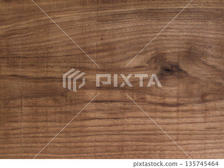 Texture of black walnut board with oil finish 135745464