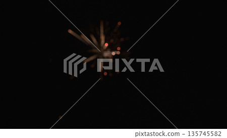 fireworks in dark sky, celebratation 135745582
