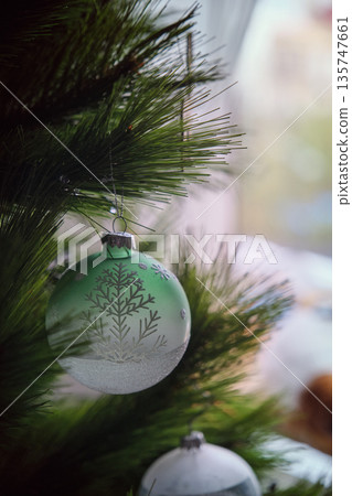 Christmas tree decoration winter event Christmas tree decoration winter event 135747661