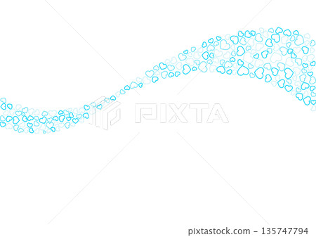 Heart pattern background, light blue, 3 colors, border heart Heart pattern background, light blue, 3 colors, border heart 135747794