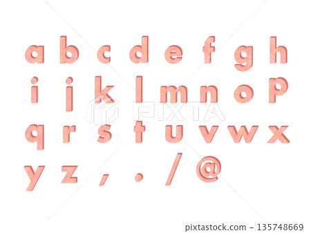 大理石紋3D字母套裝(小寫) 大理石紋3D字母套裝(小寫) 135748669