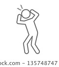 Headache pictogram icon 135748747