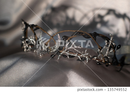 Beautiful witch diadem. Decoration for ritual. Halloween. 135749552