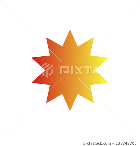 強烈的太陽的圖像插圖 強烈的太陽的圖像插圖 135749703