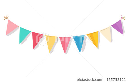 Hand-drawn Garland 135752121