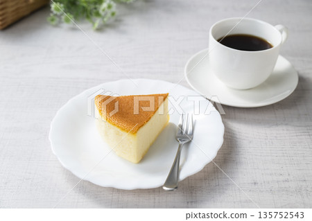 Cheesecake and coffee Cheesecake and coffee 135752543