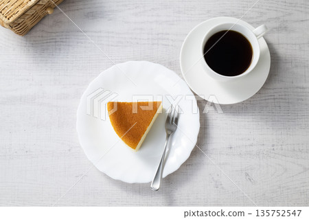 Cheesecake and coffee Cheesecake and coffee 135752547