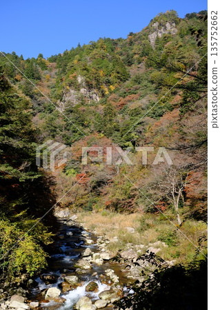 Sandankyo Valley autumn scenery Sandankyo Valley autumn scenery 135752662