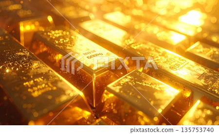 以黃金為主題的投資與資產管理視覺資料 以黃金為主題的投資與資產管理視覺資料 135753740