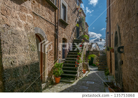 Medieval Stone Street Medieval Stone Street 135753868