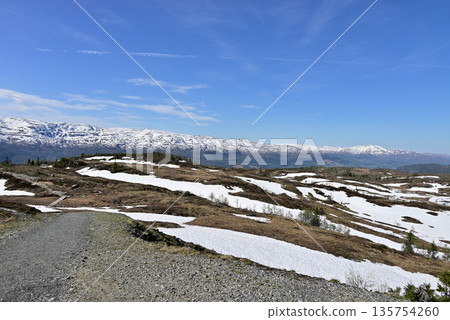 Voss Ski Resort with remaining snow 135754260