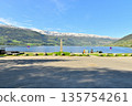Lake Vangssee in front of Voss Station on the Bergen Railway 135754261