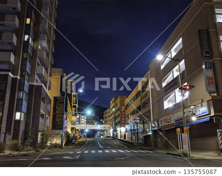 [Around Ikoma Station, Ikoma City, Nara Prefecture] A quiet night street 135755087