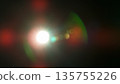 Real Lens Flare Reflections for Overlay or Transition Isolated on Black Background 135755226