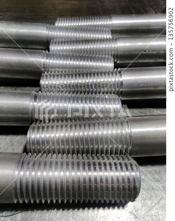 Metric threaded bolts set. Mechanical engineering. Finished products. Metric threaded bolts set. Mechanical engineering. Finished products. 135756902