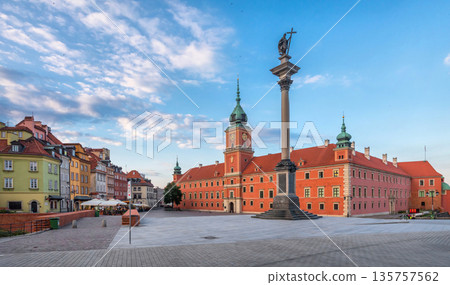 Warsaw, Poland. Square in front of The Royal Castle 135757562