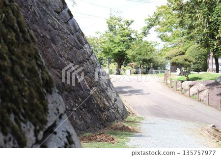 A landscape with stone walls 135757977