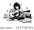 guitar, guitars, female 135758763