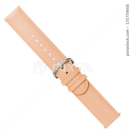 leather watch straps, on a white background in isolation, collage 135759008