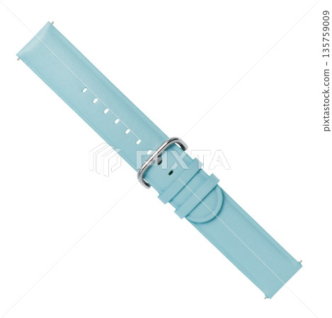 leather watch straps, on a white background in isolation, collage 135759009