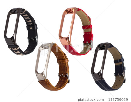 strap for smart watch, isolated on white background, collage 135759029