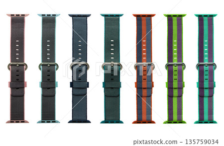strap for smart watch, isolated on white background, collage 135759034