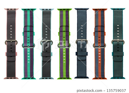 strap for smart watch, isolated on white background, collage 135759037