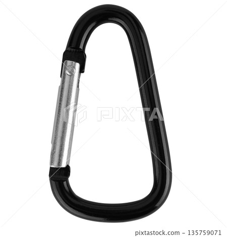 carabiner for keys, keychains, on a white background 135759071