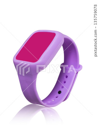 wrist watch toy, on a white background in isolation 135759078
