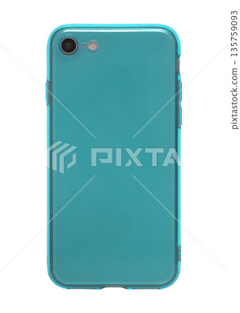 silicone case for phone, isolated on white background silicone case for phone, isolated on white background 135759093