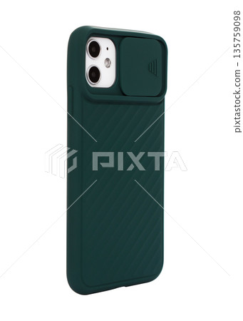 silicone case for phone, isolated on white background 135759098