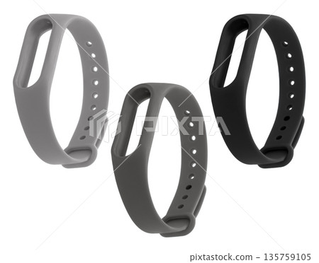 Strap for a fitness bracelet, silicone straps of different colors 135759105