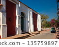 Historic Church of Saint Francis of Assisi built in 1580 at the beautiful heritage town of Mompox in Colombia 135759897