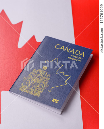 Canada passport, Canadian visa for international travel and vacation. Canadian passport 135761099