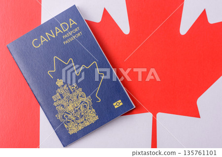 Canada passport, Canadian visa for international travel and vacation. Canadian passport 135761101