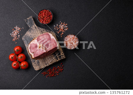 A meat roll made from pork or beef tongue slices with spices. Tongue roll A meat roll made from pork or beef tongue slices with spices. Tongue roll 135761272