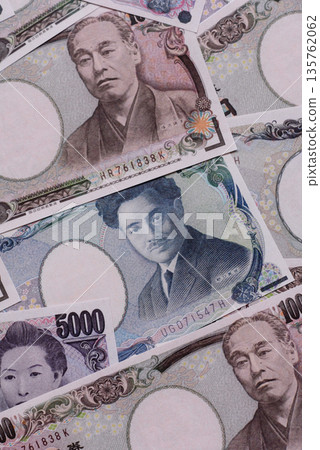 Japan, Japanese yen paper banknotes, money for business. Japanese yen 135762062