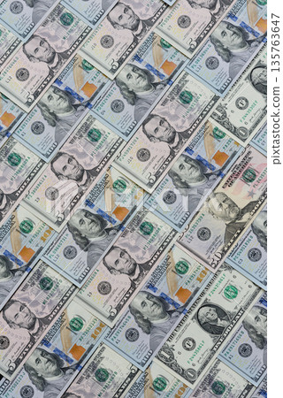 Cash, US dollar currency, financial and business flows. US dollar cash Cash, US dollar currency, financial and business flows. US dollar cash 135763647