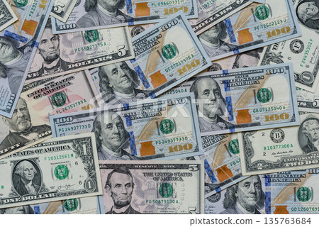 Cash, US dollar currency, financial and business flows. US dollar cash Cash, US dollar currency, financial and business flows. US dollar cash 135763684