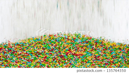 Decorative Sweet Toppings, Vibrant Confectionery Decorations With Playful Visual Appeal For Celebrations Decorative Sweet Toppings, Vibrant Confectionery Decorations With Playful Visual Appeal For Celebrations 135764350