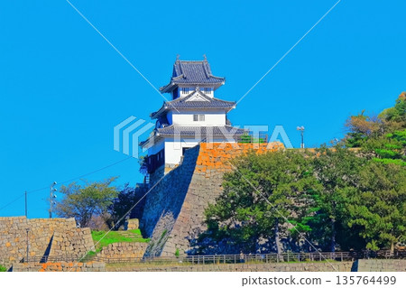【香川縣】深綠色的丸龜城(一座擁有12座殘存天樓和石牆的著名城堡) 【香川縣】深綠色的丸龜城(一座擁有12座殘存天樓和石牆的著名城堡) 135764499