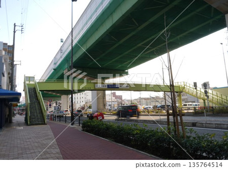 Scenery of the central avenue 135764514