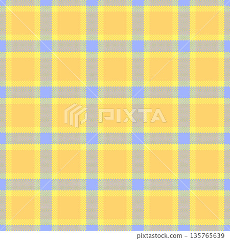 1940s texture plaid vector, fashioned background pattern check. Stripe seamless tartan textile fabric in amber and blue colors. 1940s texture plaid vector, fashioned background pattern check. Stripe seamless tartan textile fabric in amber and blue colors. 135765639